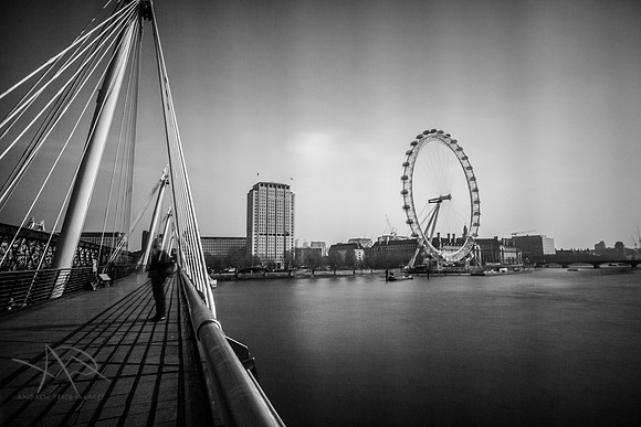 London Eye from Golden Jubilee Bridge