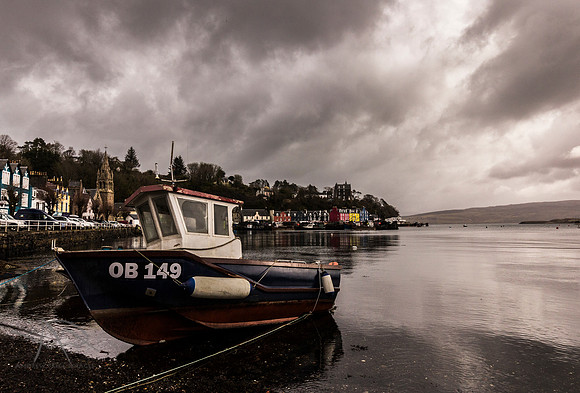 Rainy Day in Tobermory Harbour, Isle of Mull