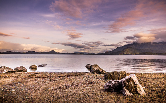 Morning Light over Kennedy Lake, Vancouver Island