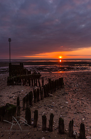 Heacham Beach Dusk