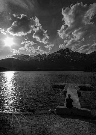 Pyramid Lake Sunset, BC