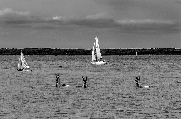Paddle Boarders, Cowes